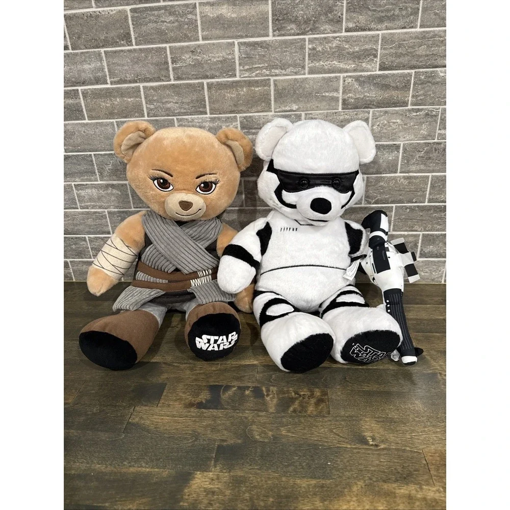 Disney Build-A-Bear Workshop STAR WARS‎ REY & Stormtrooper Plush